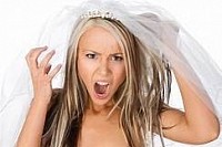 Stressed bride